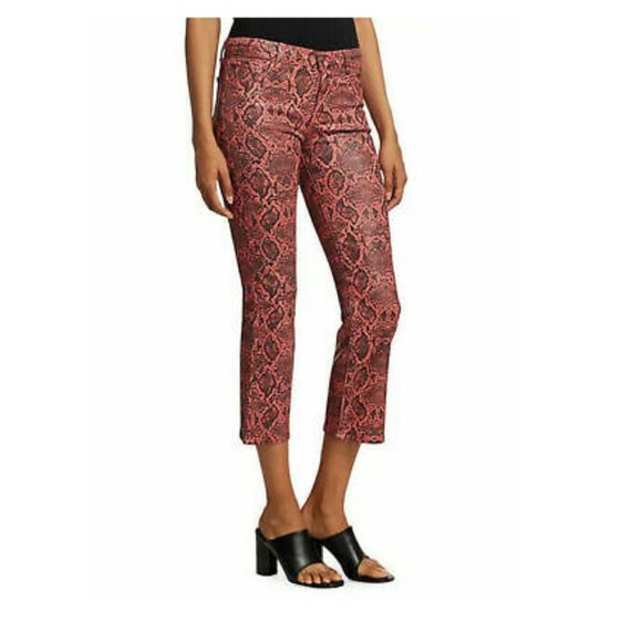 J Brand Womens Selena JB002361 Cropped Jeans Coral Size 26 NWT - Picture 1 of 11